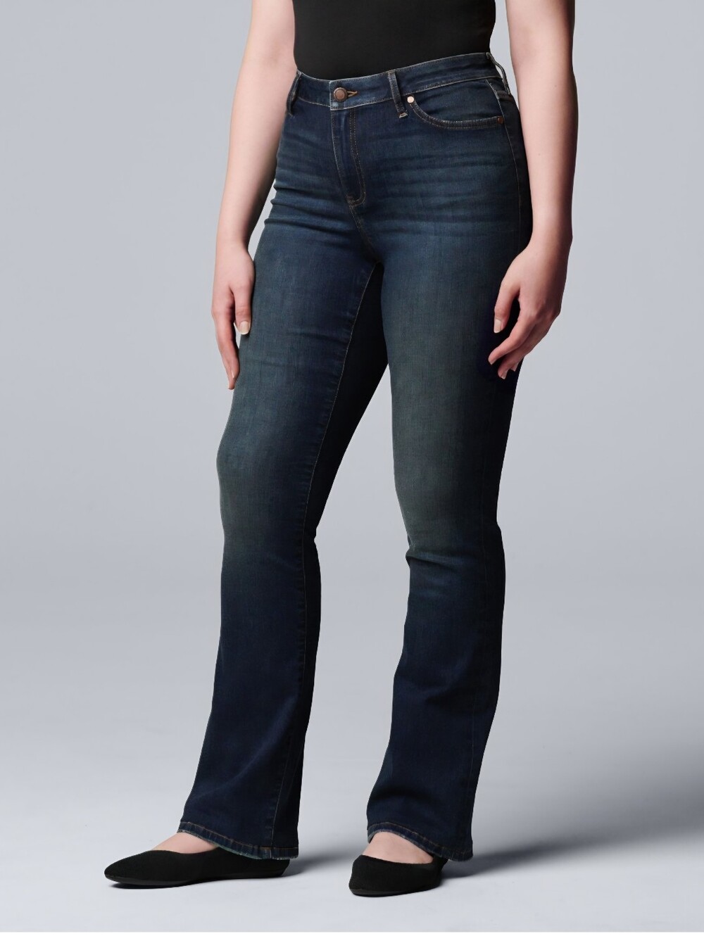 Simply Vera Vera Wang Dark Blue Bootcut Jeans